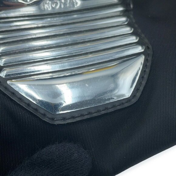 FENDI Backpack Light bulb Nylon Black/Yellow 7VZ016 - Picture 10 of 14